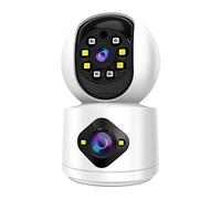 Caméra de Surveillance Intérieure Full HD 1080p Motorisée Connectée Wi-Fi MAXEXCELL Blanc / Noir