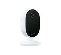 Caméra de surveillance intérieure intelligente WiZ Full HD 1080p Vision nocturne infrarouge Audio bidirectionnel Noir et blanc