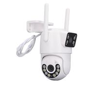 Caméra de Surveillance, Nocturne, Suivi Automatique, Caméra de sécurité Extérieure, Double Objectif pour la Maison (Prise UE)