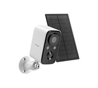LinQ Caméra de surveillance avec panneau solaire 1,5 W Détection PIR Étanche IP65
