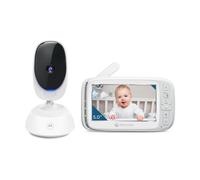 Caméra de Surveillance pour bébé Motorola Nursery VM75 - Moniteur pour bébé avec unité parentale de 5 Pouces - Caméra pour bébé avec Vision Nocturne, Zoom numérique