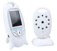 caméra de surveillance pour bébé SZSMART VB603 WIFI 1080P 2 pouces avec vision nocturne et alarme de rappel - blanc Blanc G