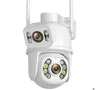 Caméra de surveillance PTZ WiFi 8MP 4K - Détection humaine IA - Suivi automatique - Connectivité sans fil - Application iCSee