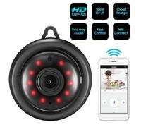 Caméra de surveillance RUMOCOVO Mini Vision nocturne WIFI sans fil 2.1 P - Objectif 720mm - Sécurité à domicile