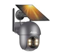 Caméra de Surveillance Solaire batterie rechargeable wifi 2.4Ghz Q01 Gris 5MP