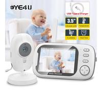 Caméra de surveillance vidéo 3.5 pouces avec vision nocturne 2.4G Mother Kid 2 Way Audio Talk Video Surveillance Camera With Temperature Baby Monitor Add EU