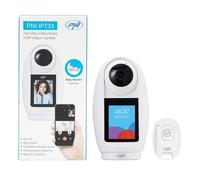 Caméra De Surveillance Vidéo Pni Ip733 3mp, Audio Et Vidéo Bidirectionnels, Bouton Sos Via Bluetooth, Écran, Babyphone