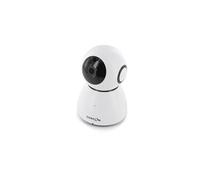 - Caméra de surveillance Wi-Fi intérieure HD rotative - 128Go - Blanc et Noir