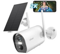 Caméra de surveillance WiFi extérieure 2K 3MP sans fil - Sécurité domotique, vision nocturne HD, étanche IP66, installation facile