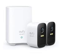 Eufy Caméra extérieure sans fil eufyCam 2C - Base +2 caméras, 1080p, 180j, IP67, vision nocturne