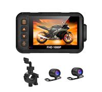 Caméra De Tableau Bord Voiture Et Arrière 3 Pouces Enregistrement Voitures Moto DVR en 1080p, Étanche Grand Angle, Vue Adapté