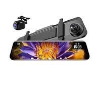 Caméra de Tableau de Bord, 12 Pouces 4K + 2K Voiture DVR rétroviseur GPS Dash Cam G-capteur caméra de Tableau Bord arrière registre Automatique Moniteur 24h(No TF Card)
