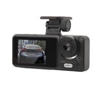 Caméra de Tableau de Bord Avant Arrière et Intérieur, Caméra de Tableau de Bord FHD 1080P pour Voitures, Caméra de Voiture Triple à Trois Voies avec Vision Nocturne IR, Caméra