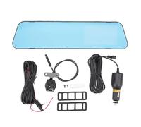 Caméra de Tableau de Bord avec rétroviseur, 1080P, Double Objectif de 4.0 Pouces, Anti-éblouissement, pour Voiture sans Carte mémoire (with 64g Memory Card)