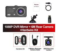 Caméra de tableau de bord Dvr de voiture avec caméra de recul,Full HD 1080P,objectif touristique,enregistreur vidéo,enregistreurs automatiques,caméra de véhicule Prada - Type [B12]-6M RC-KIT-64G