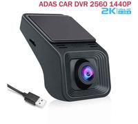 Caméra De Tableau De Bord Dvr De Voiture,Enregistreur Vidéo Automatique Universel,2k Full Hd,Usb,Adas,Dvd,Audio Automatique,Alarme Vocale,Vision Nocturne - Type 2560 1440p-Dvr 64g Tf Card
