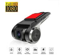Caméra de tableau de bord DVR de voiture,Full HD 1080P,caméra de tableau de bord pour lecteur DVD Android,ADAS Sat,unité de navigation WS,audio automatique,alarme vocale,vidéo - Type Black-64g #D