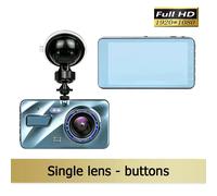 Caméra De Tableau De Bord En Alliage D'aluminium,4 Pouces,Full Hd 1080p,Vision Nocturne,Vue Avant Et Arrière,Enregistrement En Boucle,Tableau De Bord De Voiture Dvr,2 Lentilles,Boîte Noire Black None