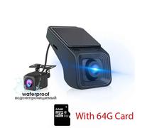 caméra de tableau de bord Full HD DVR,USB,ADAS,unité principale de Navigation,pour lecteur Android DVD,alarme vocale,enregistrement vidéo automatique - Type 720P With 64G Card