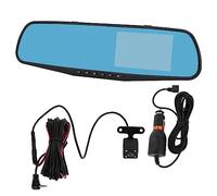 Caméra de Tableau de Bord Miroir 4,3 Pouces 1080P, caméra de rétroviseur Double enregistreur de Conduite, Moniteur de stationnement, Enregistrement en Boucle, caméra de recul pour