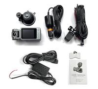 Caméra de Tableau de Bord Triple 4K, caméra de Voiture Avant et arrière à 3 canaux avec écran IPS de 2,0 Pouces, Vision Nocturne Haute résolution, Surveillance du stationnement,