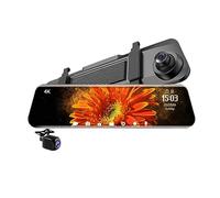 Caméra de Tableau de Bord, Voiture DVR 12 Pouces 4K + 2K GPS Dash Cam rétroviseur G-Sensor caméra arrière registre Automatique 24h Moniteur de stationnement(Single Lens,with 128G Card)