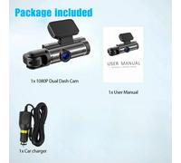 Caméra De Tableau De Bord Wifi Hd 1440p Pour Voiture,Enregistreur Vidéo Dvr,Vision Nocturne Automatique,Commande Vocale Wdr,Mode De Stationnement Sans Fil 24h Black 64g