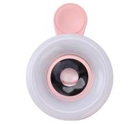 Caméra de Téléphone 15x Objectif Macro avec Mini-Clip sur Ring Light 2800-6500K, Idéal pour la Photographie et L'enregistrement Vidéo (#2)