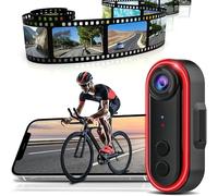Caméra de Vélo avec Feu Arrière, 1080P Bicyclette Feu Arrière de Caméra de Recul avec 6 Modes D'éclairage, Grand Angle 150° Support Réglable 180°, Dashcam et Lampe