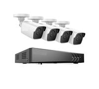 Caméra de vidéosurveillance, Système de caméras de vidéosurveillance 8CH 5MP 5 en 1 H.265 + DVR avec 4 pièces 5MP, caméras de sécurité résistantes aux intempéries, Kit de vidéosurveillance(None)