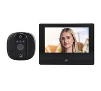 Caméra de videur WiFi 4.3" 1080P, angle large de 150, détection de mouvement, noir