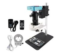 Caméra de vision industrielle 3 8MP USB HDMI Set de caméra de microscope vidéo industriel 2K 180X C- Mont lentille for téléphone Cavalier Réparation de soudage Bigger Metal Stand VGA Caméra de vidéosu