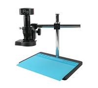 Caméra de vision industrielle 5mp Microscope numérique électronique haute définition Réparation de téléphone portable Loupe de loupe avec 180 / 300x Zoom C Correction d'une lentille fixe Caméra de vid