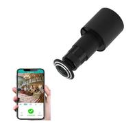 Caméra de Visualisation de Porte WiFi 1080P HD, Conversation Bidirectionnelle à Distance, Grand Angle 150 °, Garde de sécurité avec Applicationpour Le Bureau et la Maison