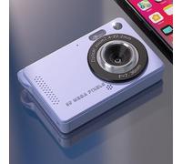 Caméra de vlogging 50 MP avec écran LCD 7,1 cm 50 MP (violet) | Design de poche, ABS pour un matériau durable, transport léger, pour voyager, facile à tenir
