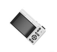 Caméra de vlogging avec sortie vidéo 5K, écran réglable à 180 degrés, zoom 18x, capteur CMOS, taille du capteur 1/2,3" (blanc)