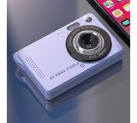 Caméra de vlogging portable 4K avec zoom 16x, capteur CCD, écran LCD de 7,1 cm, enregistrement vidéo 1080p et plusieurs modes (violet)
