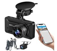 Caméra De Voiture | Enregistreur De De Vision sans Fil 4K | Caméra Vidéo Écran De 10.0 Centimètres Et Arrière,pour Véhicules Camion Parking Enregistrement Sécurité Road Trip