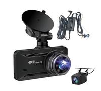 Caméra De Voiture | Enregistreur Sans Fil Pour Conduite Avec Vision Nocturne 4K | Caméra Vision Nocturne 360 Degrés Avant et Arrière - Pour Véhicules Et Camions Parking Enregistrement Sécurité