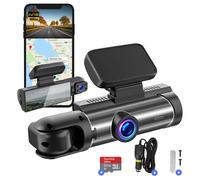 Caméra de voiture Fleau Tech – WiFi et application – Dashcam double objectif – Détection de mouvement – Mode stationnement – Full HD – Carte SD 32