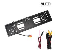 Caméra De Vue Arrière De Voiture 4/8 Led,Vision Nocturne,Kit D'aide Au Stationnement,Planificateur De Voiture Européen,Cadre De Plaque - Type 8led