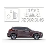 Camera Decal - PVC Standard Size Camera Security Sticker Waterproof And Strong Adhesion | Warning Sentinel Recording Design Enhances Vehicle Safety, Car Label For SUV, Doors