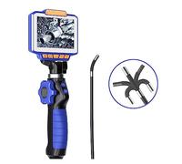 Caméra d'égout, 4.3Inch IPS Screen 2MP 1080P 6mm 2Way Articulate 180Degree Rotation Steering Industrial Endoscope Inspection Microscope Camera(6mm)