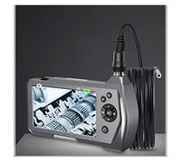 Caméra d'égout 7.6mm 1. 0MP 4.5" Caméra d'inspection du serpent d'endoscope numérique 3 2 Go Borescope avec la batterie 18650 6 LED(5M)