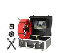 Caméra d'égout Caméra d'égout avec caméra d'inspection de tuyaux vidéo 7 pouces Dsiplay IP68A HD10 80P Pipe Endoscope industriel for le conduit paroi la maison Plomberie du tuyau(F929ADFR-50MRed)