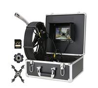 Caméra d'égout Caméra d'égout avec caméra d'inspection de tuyaux vidéo 7 pouces Dsiplay IP68A HD10 80P Pipe Endoscope industriel for le conduit paroi la maison Plomberie du tuyau(F927ADFB-50MBlack)