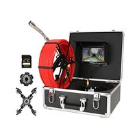 Caméra d'égout Caméra d'égout avec caméra d'inspection de tuyaux vidéo 7 pouces Dsiplay IP68A HD10 80P Pipe Endoscope industriel for le conduit paroi la maison Plomberie du tuyau(F927ADFR-30MRed)