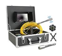 Caméra d'égout, Caméra d'égout avec moniteur 7 pouces 2 2 mm 20m / 40m / 50m 512Hz Caméra vidéo d'inspection de tuyaux d'égout de tuyau d'émetteur avec équilibre automatique à auto-niveau(20m)
