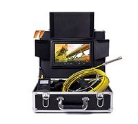 Caméra d'égout Caméra d'égout avec Moniteur de 9 Pouces Caméra vidéo d'inspection de Tuyau de 17 mm 20/30/50/100 M, Carte TF de 8 Go DVR IP68 Endoscope Industriel de canalisation d'égout de vidange a