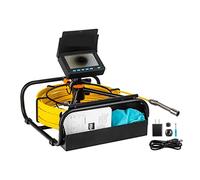 Caméra d'égout, Caméra d'égout, caméra d'inspection des tuyaux avec DVR 16 Go ft Carte, drain d'égout endoscope industriel IP68 8500mha Batterie 10/20 / 30 / 50m Pour canalisations(50m,NO DVR)